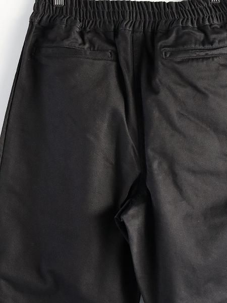 半額sale - タイムセールをお見逃しなく Sans BLACK / ゴムパンツ チノクロス (サンリミット) limite パンツ