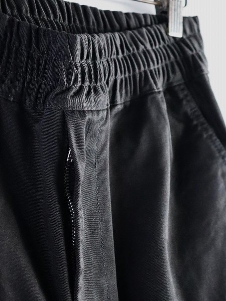Sans limite ѥġCHINO CLOTH GOMME PANTS / BLACK