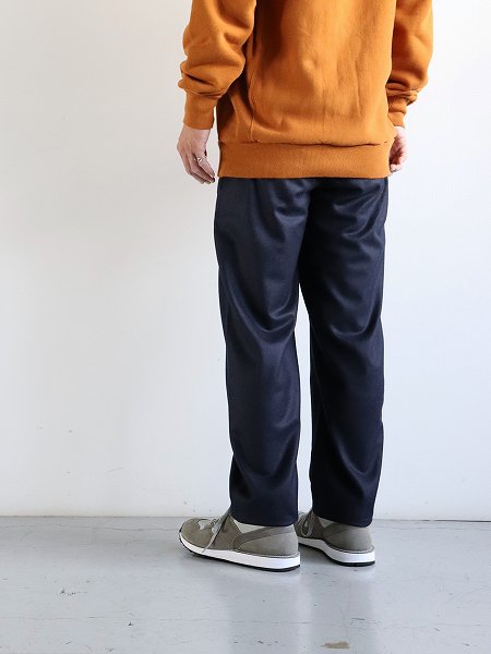 parages (パハージ) double pleats wool pants - navy / parages Pantalon Double Pleats Flannel marine