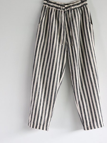 parages (ѥϡ) Pantalon Nomad raye' / off-white - navy stripes