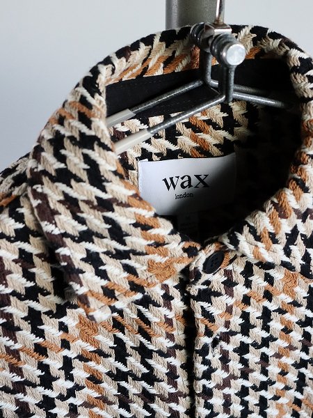 wax londonWHITING OVERSHIRT / HOUNDSTOOTH WEAVE - NATURAL