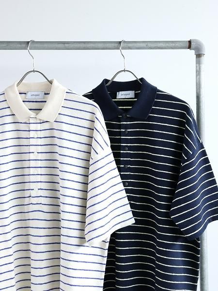 unfeigned / short sleeve oversized polo terry