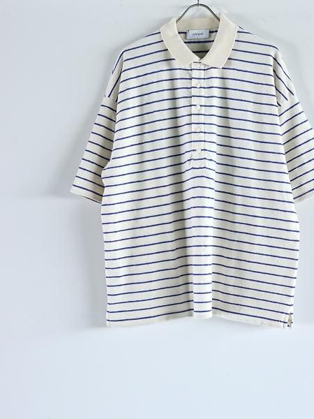 unfeigned / short sleeve oversized polo terry