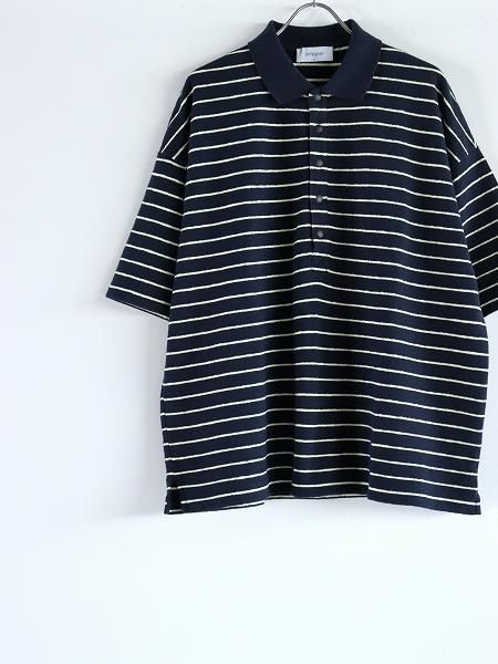 unfeigned / short sleeve oversized polo terry