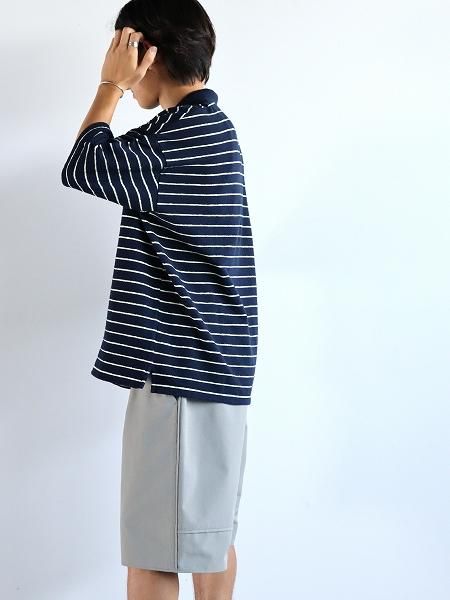 unfeigned / short sleeve oversized polo terry