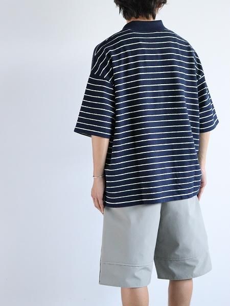 unfeigned / short sleeve oversized polo terry