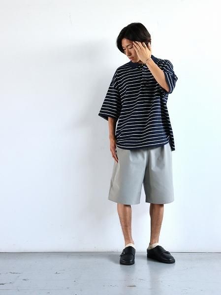 unfeigned / short sleeve oversized polo terry