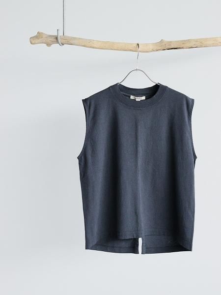 unfil / dry touch cotton jersey sleeveless Tee