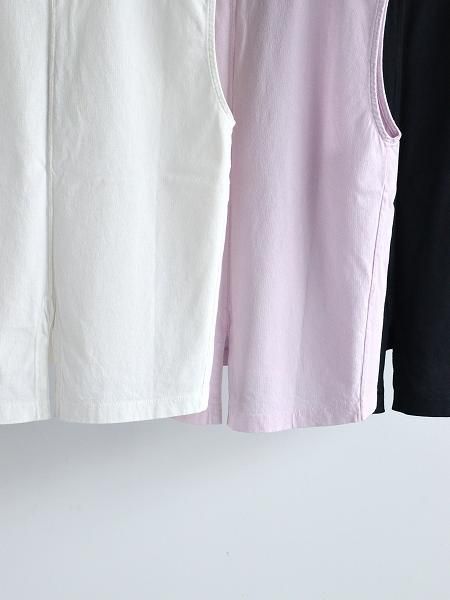 unfil / dry touch cotton jersey sleeveless Tee