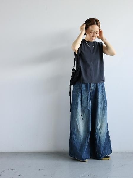 unfil / dry touch cotton jersey sleeveless Tee