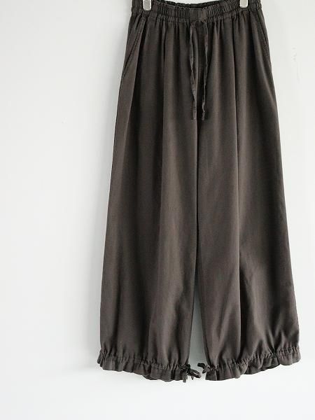 unfilegyptian cotton panama drawstring wide-leg pants