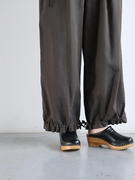 unfilegyptian cotton panama drawstring wide-leg pants