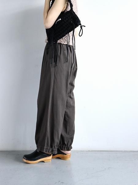 unfilegyptian cotton panama drawstring wide-leg pants