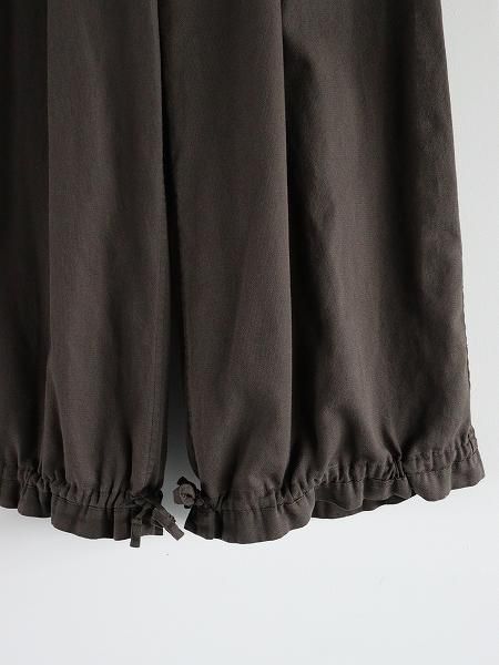 unfilegyptian cotton panama drawstring wide-leg pants