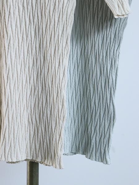unfil / ե롡high twist cotton links-pattern ribbed-knit sweater / WVSP-UW137