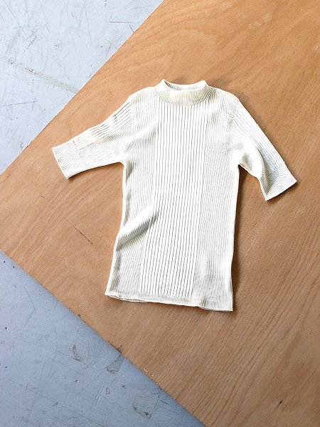 unfilhigh twist cotton ribbed-knit sweater