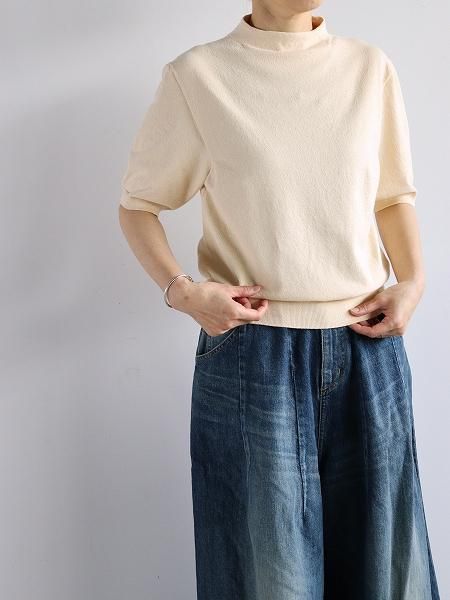 unfilstretch organic cotton bottle neck sweater  WVSP-UW120