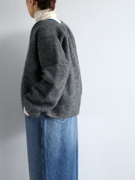 unfilstrech superkid mohair short cardigan 2024AW