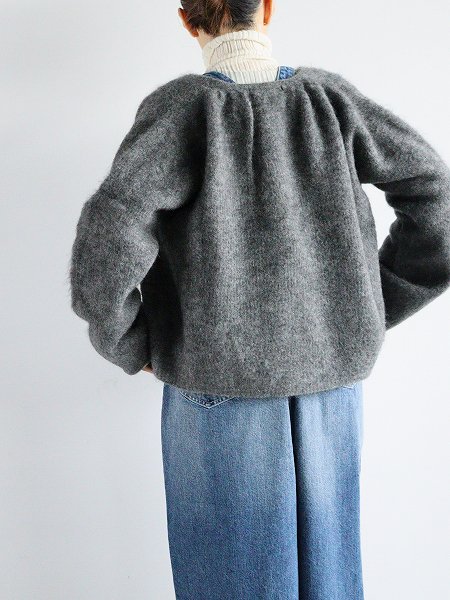 unfilstrech superkid mohair short cardigan 2024AW