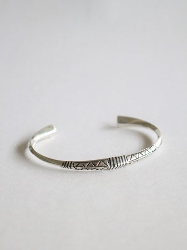 Touareg Silver Bangle 24 / Silver (MENS & LADIES) - ALPOA