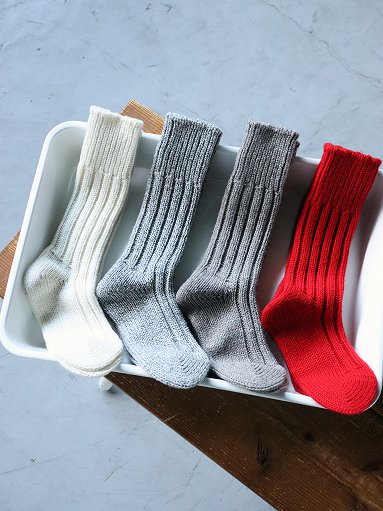 eleven 2nd <br/>Washable Soft Wool Chunky Rib Socks <br/>(LADIES)