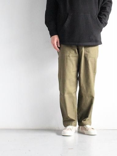 ARAN FATIGUE 46 - BACK SATIN / ARMY GREEN (MENS & LADIES