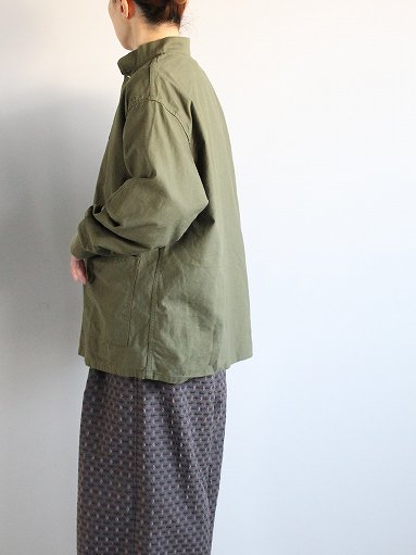 NEEDLES S.C. Army Shirt - Back Sateen (ニードルズ スタンドカラー