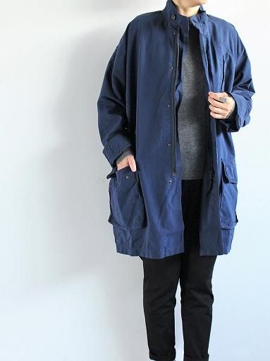 Porter Classic WEATHER MILITARY COAT / NAVY (MENS) - ALPOA