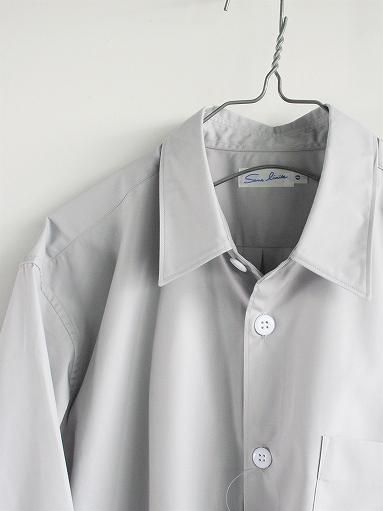 Sans limite BOX REGULAR COLLAR SHIRT - Grey TC Broad (MENS) - ALPOA