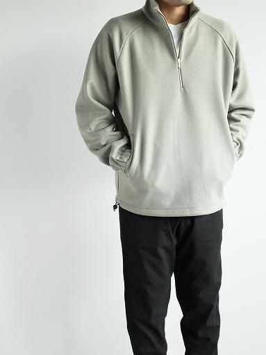 FLISTFIA Half Zip Layered Pull Over / Smokey Green