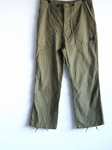 NEEDLES　String Fatigue Pant - Back Sateen / Olive