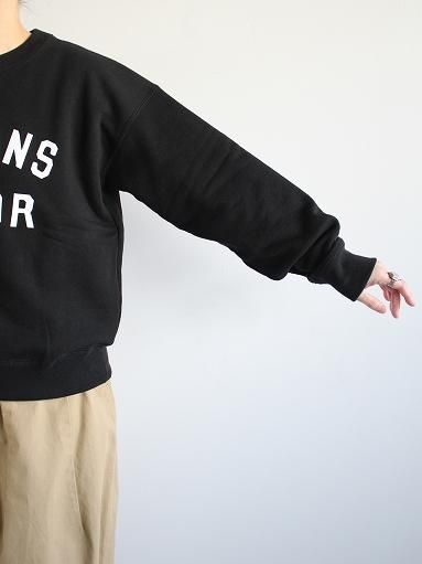OLDMAN'S TAILOR (オールドマンズテーラー) OMT PRINT CREW SWEAT