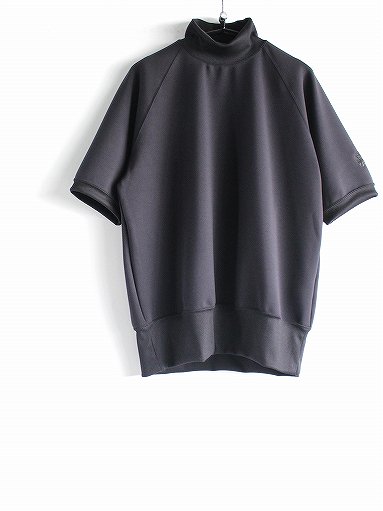 NEEDLES S/S Mock Neck Tee - PE/PU Jersey