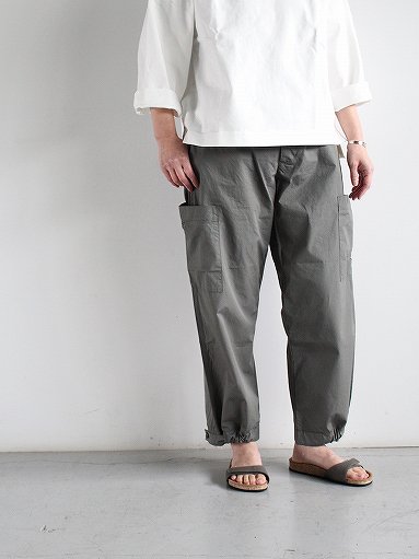 eleven 2nd Fine Cotton Poplin Cargo Pants / Olive