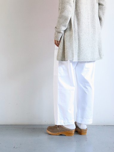 eleven 2nd カーゴパンツ (Fine Cotton Poplin Cargo Pants / White)