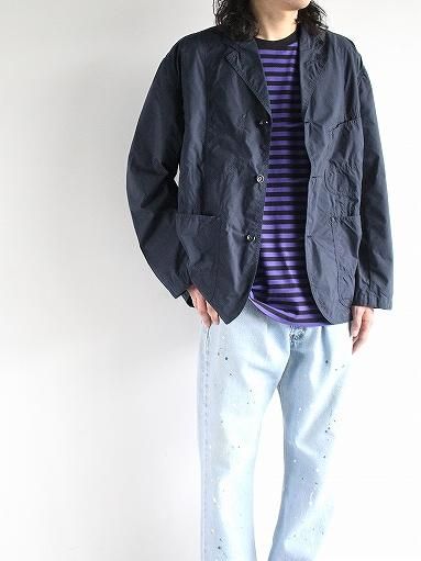 Porter Classic POPLIN TAILORED JACKET / NAVY