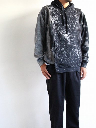 Rebuild By Needles / 5 Cuts Hoody - B&W Mishmash