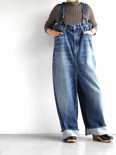 RHODOLIRION (ロドリリオン) 5Pockets Suspender Pant - Denim