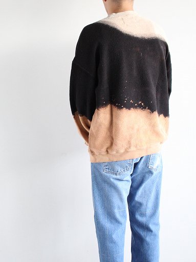 NOMA t.d. (ノーマ) Hand Dyed Twist Sweat - Black