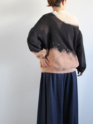 NOMA t.d. (ノーマ) Hand Dyed Twist Sweat - Black