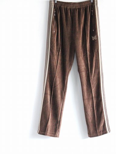 NEEDLES(ニードルズ) Narrow Track Pant - C/PE Velour / Brown ...