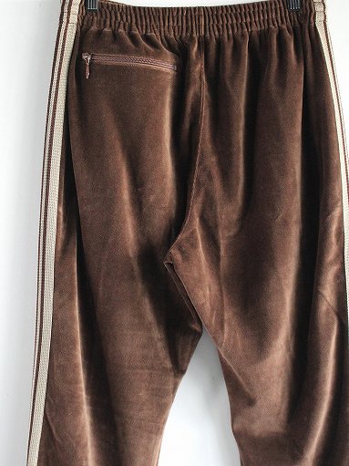 NEEDLES(ニードルズ) Narrow Track Pant - C/PE Velour / Brown