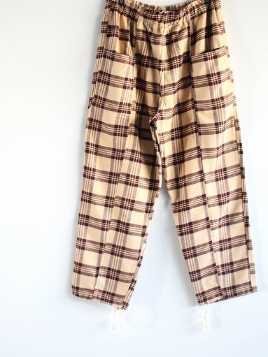 最終値下げSOUTH2 WEST8 22AW TWILL PLAID PANTS