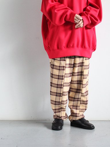 最終値下げSOUTH2 WEST8 22AW TWILL PLAID PANTS