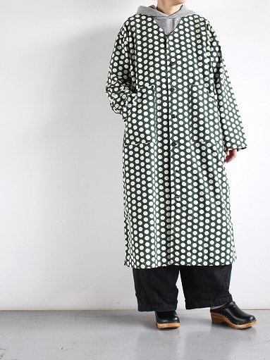 South2 West8 (S2W8) V Neck Army Dress - Flannel Pt. / Polka Dot