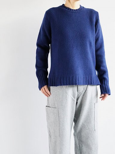 eleven 2nd / イレブンセカンド　Australian Lamb's Wool - Round Neck Sweater