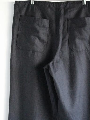 eleven 2nd / イレブンセカンド Wool Flannel Wide Pants / Navy 