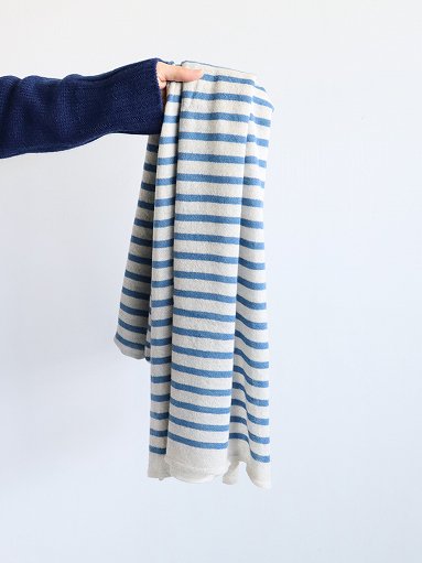 eleven 2nd Cashmere no.1 Border Stole / カシミヤno.1