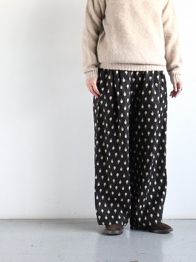 R&D.M.Co-(オールドマンズテーラー) ARTICHOKE BUGGY PANTS / Black