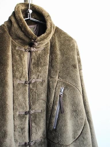 Porter Classic (ポータークラシック) HIGH LOFT FLEECE CHINESE COAT / OLIVE